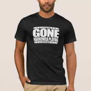 GONE HARMONICA PLAYING - I Love Wind Instruments T-Shirt