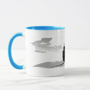 Gone Knots Kitesurfing - Blue accent Mug