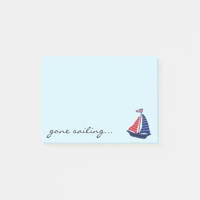 Gone Sailing Post-it Notes (Front)