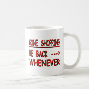 gone shopping coffee mug