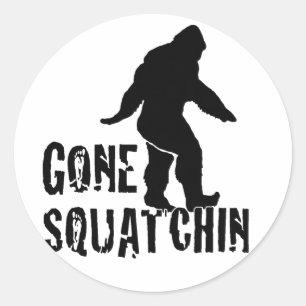 Gone Squatchin 2 Classic Round Sticker
