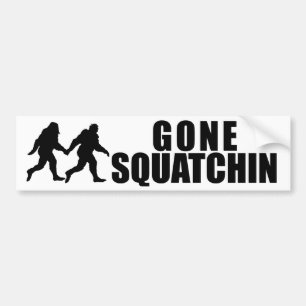 Gone Squatchin Bumper Sticker