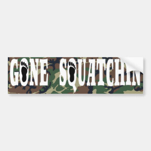 GONE SQUATCHIN BUMPER STICKER