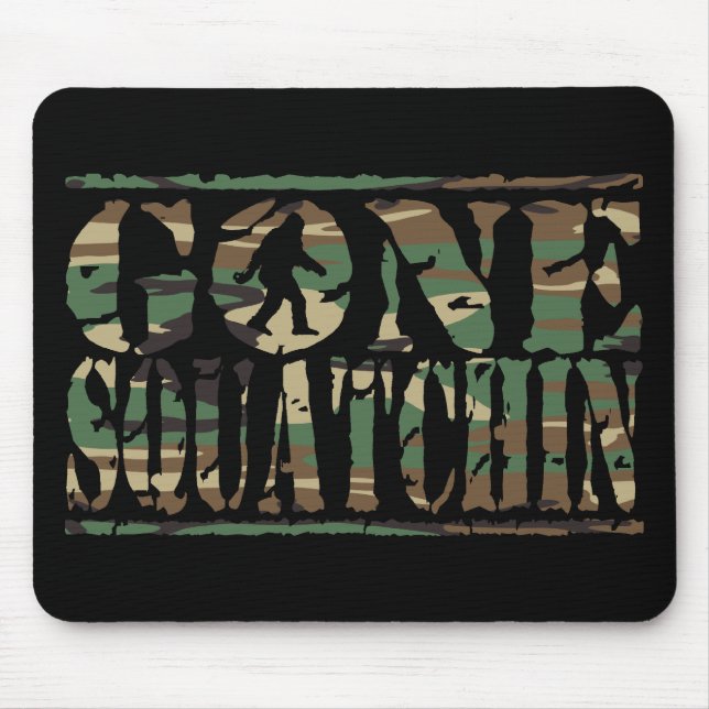GONE SQUATCHIN CAMO MOUSE MAT (Front)