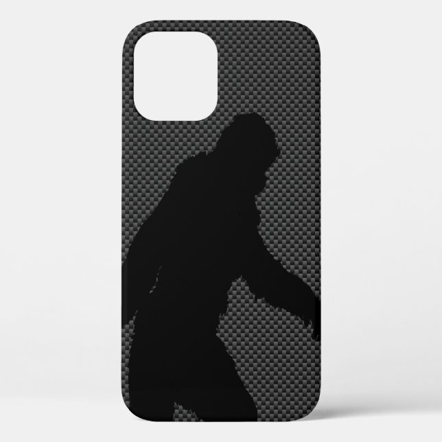 Gone Squatchin Charcoal Carbon Fibre Print Case-Mate iPhone Case (Back)