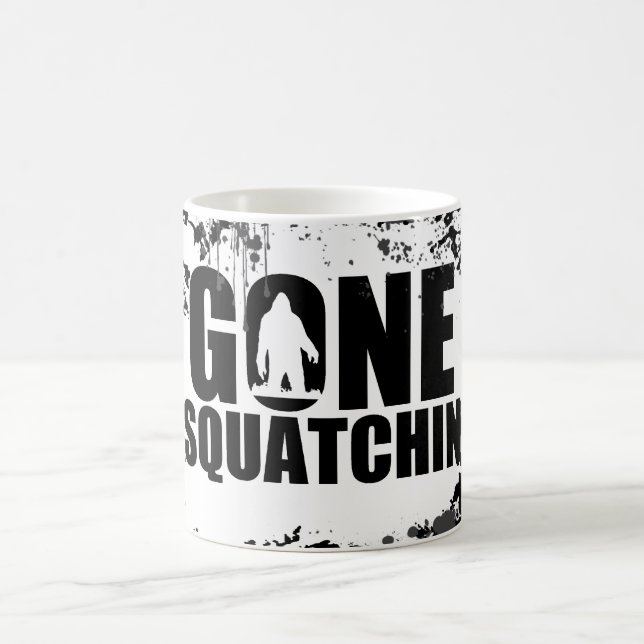 Gone squatchin  coffee mug (Center)