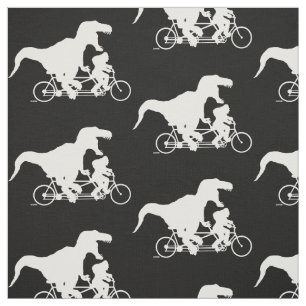 Gone Squatchin cycling with T-rex Fabric