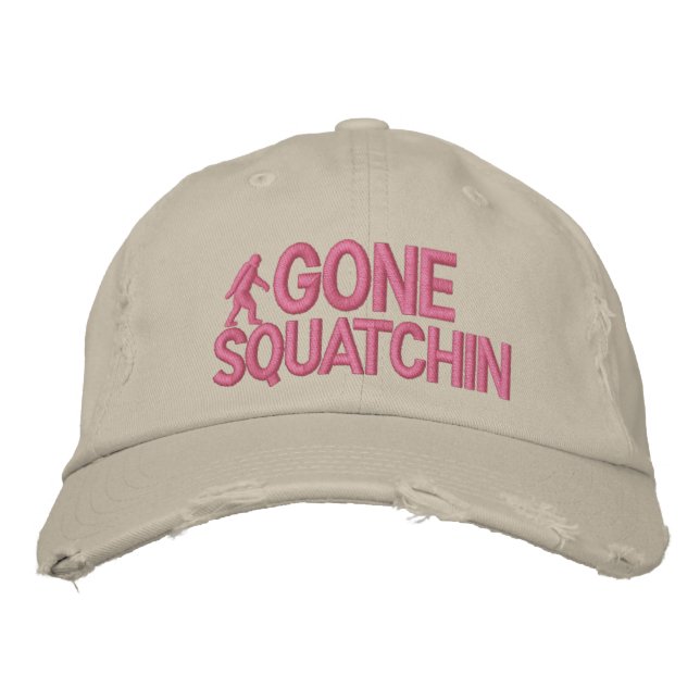 Gone Squatchin Embroidered Hat (Front)