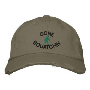 Gone squatchin embroidered hat