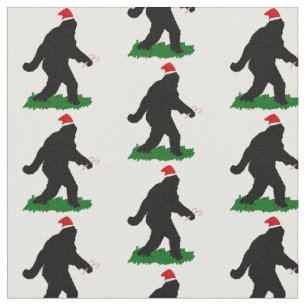 Gone Squatchin' for Christmas Fabric