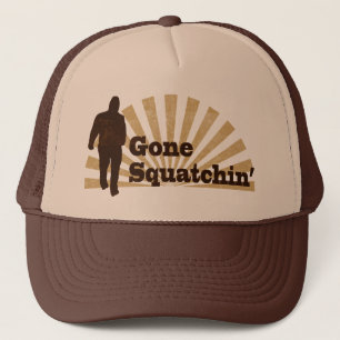 Gone Squatchin' Funny Bigfoot Sasquatch Trucker Hat