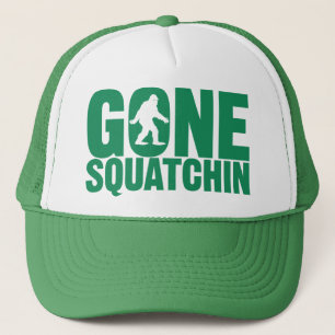Gone Squatchin Green Letters Hat