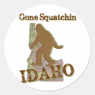 Gone Squatchin - Idaho Classic Round Sticker