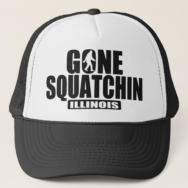 Gone Squatchin ILLINOIS Edition Hat (Front)