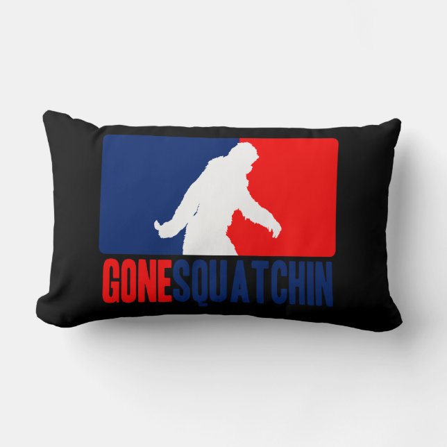 Gone Squatchin League Lumbar Cushion (Front)