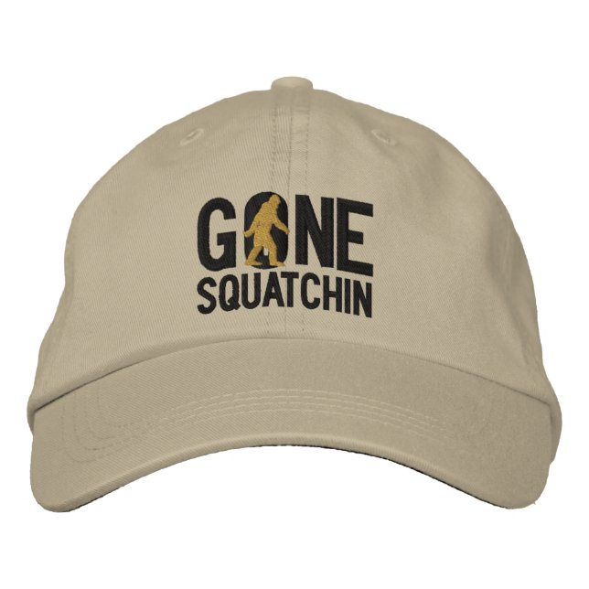 GONE SQUATCHIN O embroidered cap (Front)