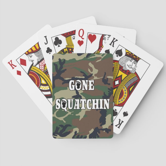 GONE SQUATCHIN PLAYING CARDS (Back)