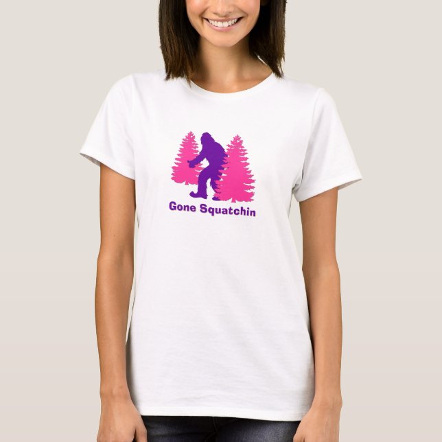 Gone Squatchin - Purple T-Shirt (Front)