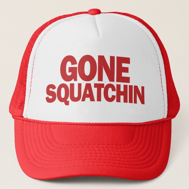 Gone Squatchin Red Hat (Front)