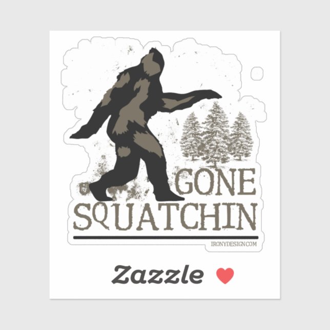 Gone Squatchin Sasquatch Contour Cut (Sheet)