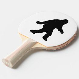 Gone Squatchin - Sasquatch Silhouette Ping Pong Paddle