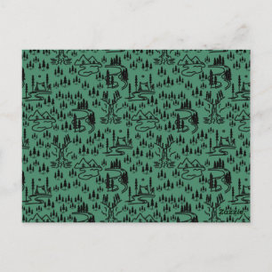 Gone Squatchin Sign Postcard