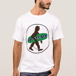 Gone Squatchin' Surfing Bigfoot T-Shirt