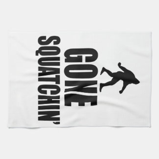 Gone Squatchin' Tea Towel