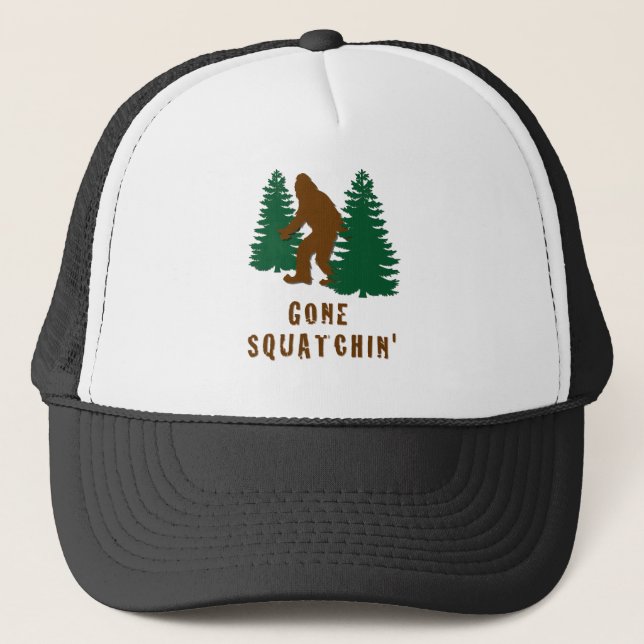 Gone Squatchin Trucker Hat (Front)