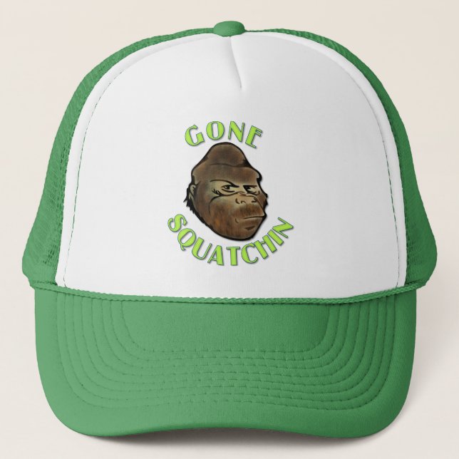 Gone Squatchin Trucker Hat (Front)