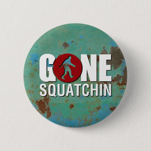 Gone Squatchin Vintage 6 Cm Round Badge