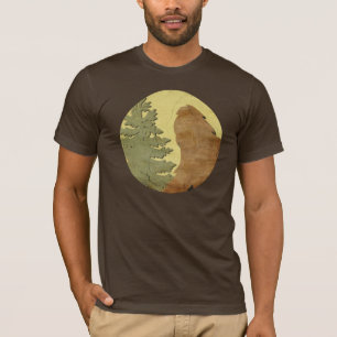 Gone Squatchin (Vintage) Fisheye Zoom Close-up T-Shirt