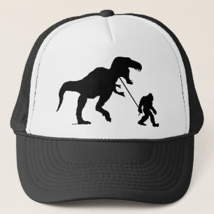 Gone Squatchin with T-rex Trucker Hat