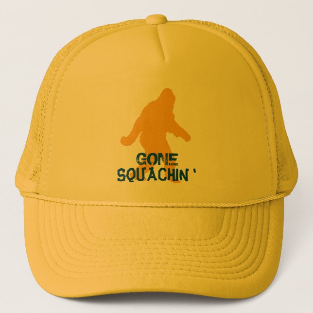 Gone Squatching Funny Bigfoot Humour Hat (Front)