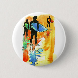 Gone Surfing v.2 6 Cm Round Badge