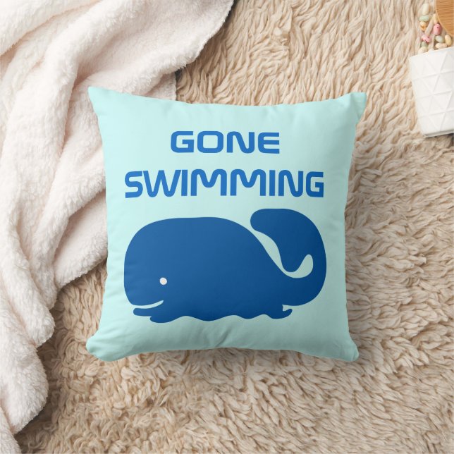 Gone Swimming Cushion (Blanket)