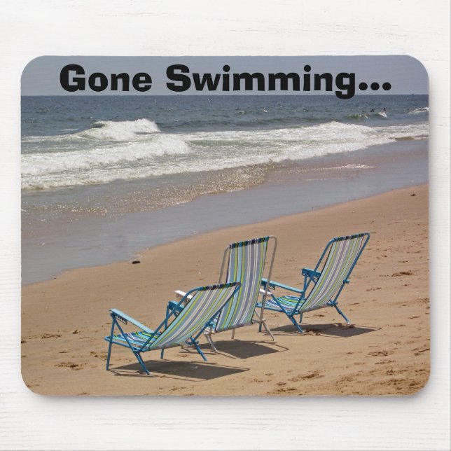 Gone Swimming... Mouse Mat (Front)