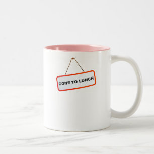 Gone to Lunch Two-Tone Coffee Mug
