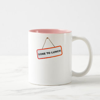 Gone to Lunch Two-Tone Coffee Mug