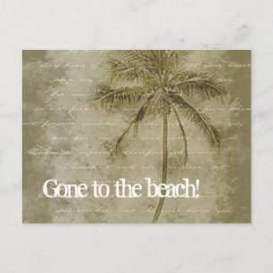 Gone to the beach! Change of Address Postcards