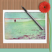 Gone to the beach! Change of Address Postcards