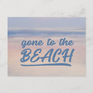 Gone to the beach! New Address Postcards