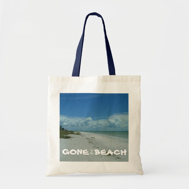 Gone to the Beach Tropical Summer Vacation Modern  Tote Bag (Front)