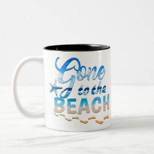 Gone to the Beach Two-Tone Coffee Mug