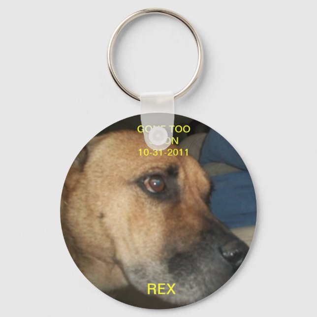 Gone too soon key ring (Front)