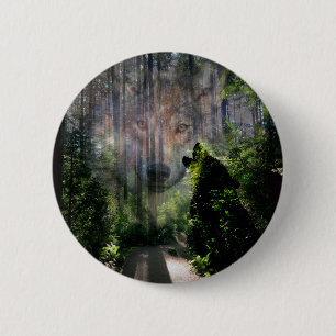 Gone with the Wolves 6 Cm Round Badge