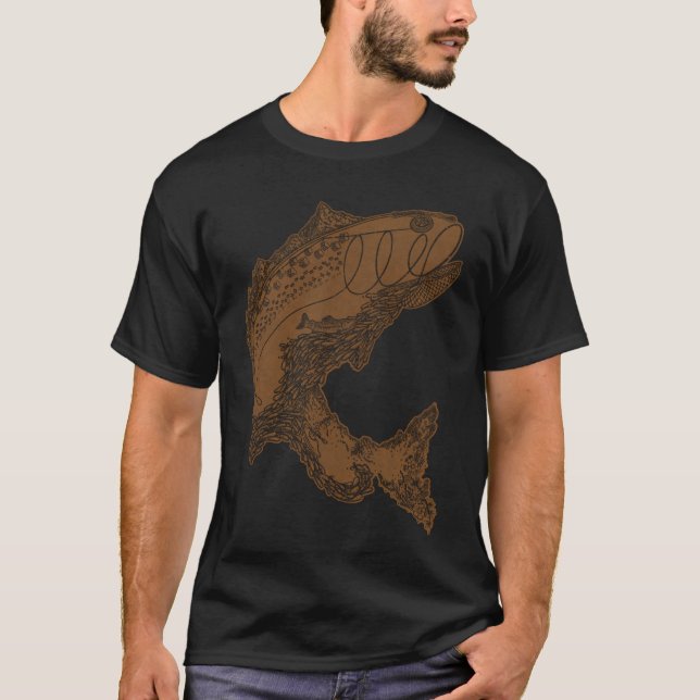 GoneFishin'-Gold T-Shirt (Front)