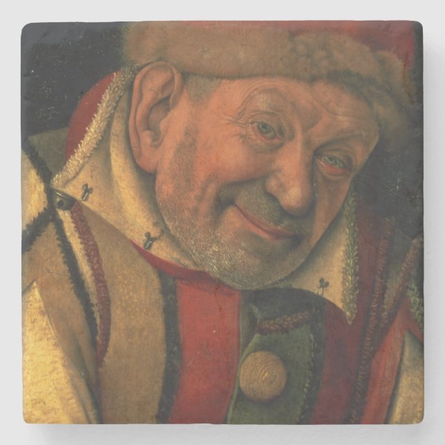 Gonella, the Ferrara court jester, c.1445 Stone Coaster (Front)