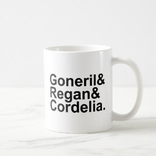 Goneril Regan Cordelia   King Lear's Daughters Coffee Mug