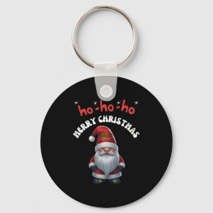 Gonk Gnome Merry Christmas Santa Cute Key Ring